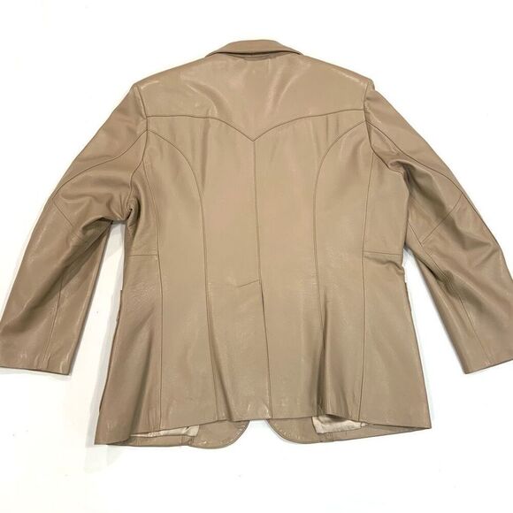 CONTINENTAL LEATHER FASHIONS Leather Western Style Jacket (Sz 44S) - Picture 4 of 12